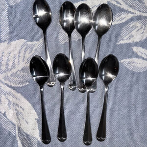 Vintage Imperial Stainless Steel Korea Teaspoon Lot Of 8